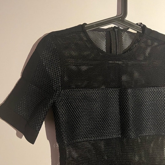 TOPSHOP Unique black mesh dress - Picture 5 of 5
